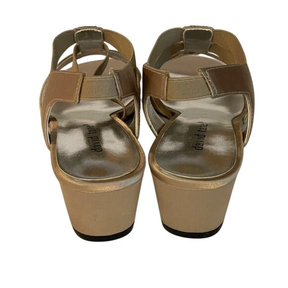 David Tate Eve Champagne Stretch Evening Shoes Size 8SS - Picture 8 of 10